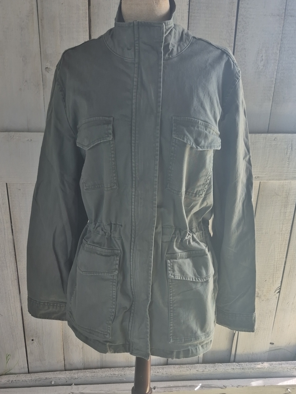 Time and Tru Olive Utility Field Jacket